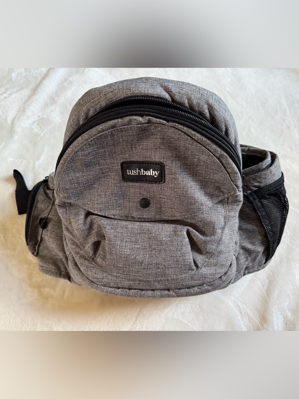 Tushbaby Gray Baby Hip Seat Carrier Bag